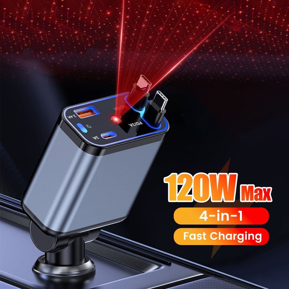 4-in-1 Car Fast Charger