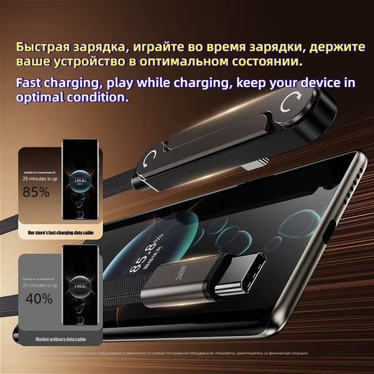 2-in-1 Holder Charger Cable